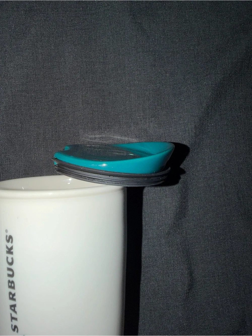 Starbucks 2015 Ceramic Travel Mug 12oz w/ Original Lid